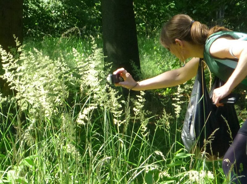 Susanne Reufer fotografierend